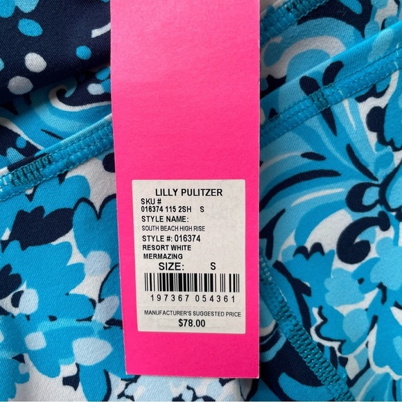 MWT Lilly Pulitzer Luxletic South Beach High Rise Shorts Small - Picture 8 of 9